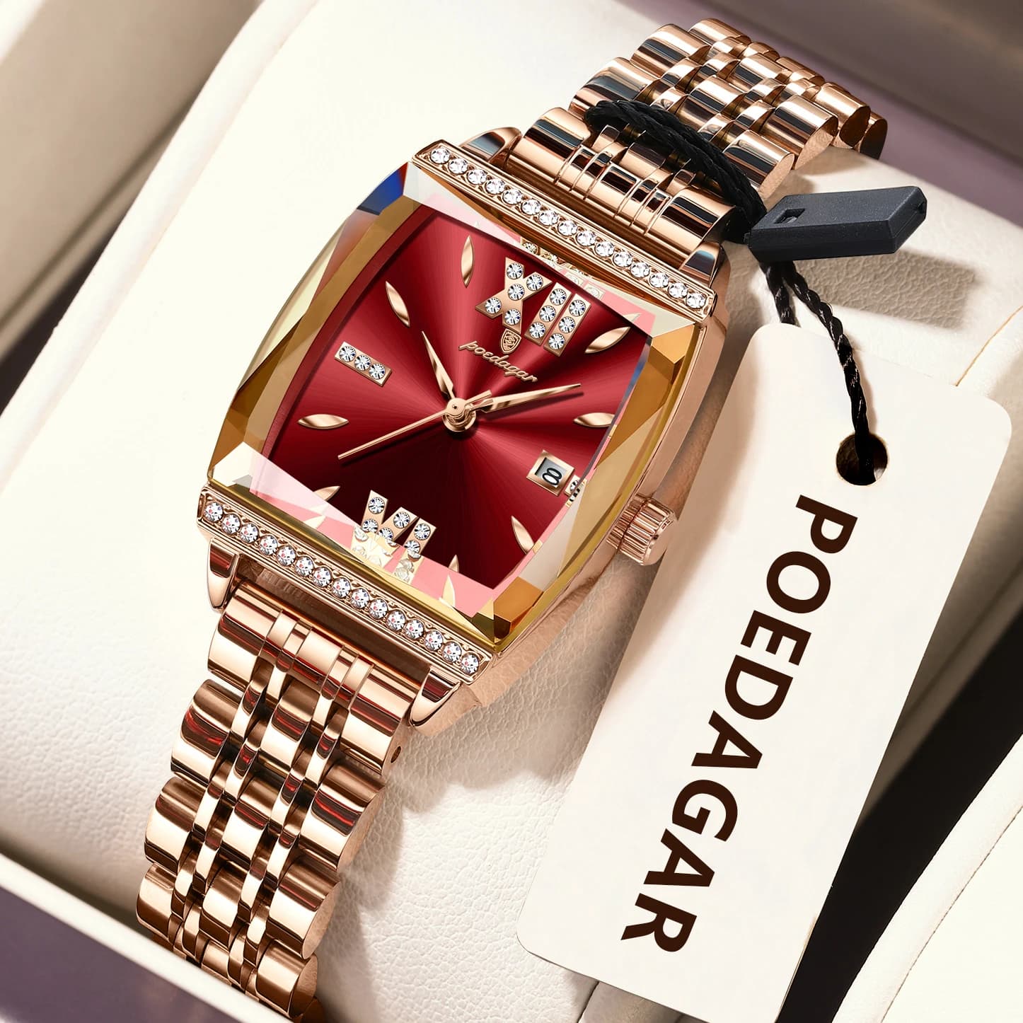 POEDAGAR Fashionable Women's Watch Stylish Women's Watch with High Quality Waterproof Date Original Women's Quartz Watch Stainless Steel
