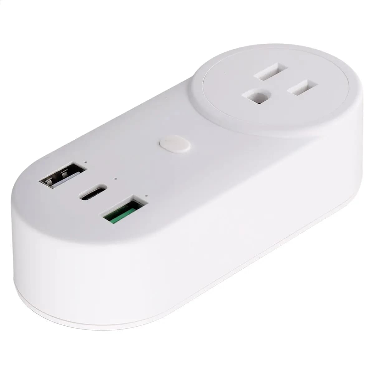 HDL Smart Socket WiFi Plug 16A 2-Hole USB+Type-C Outlets 65W Remote Control Compatible Alexa US Plug