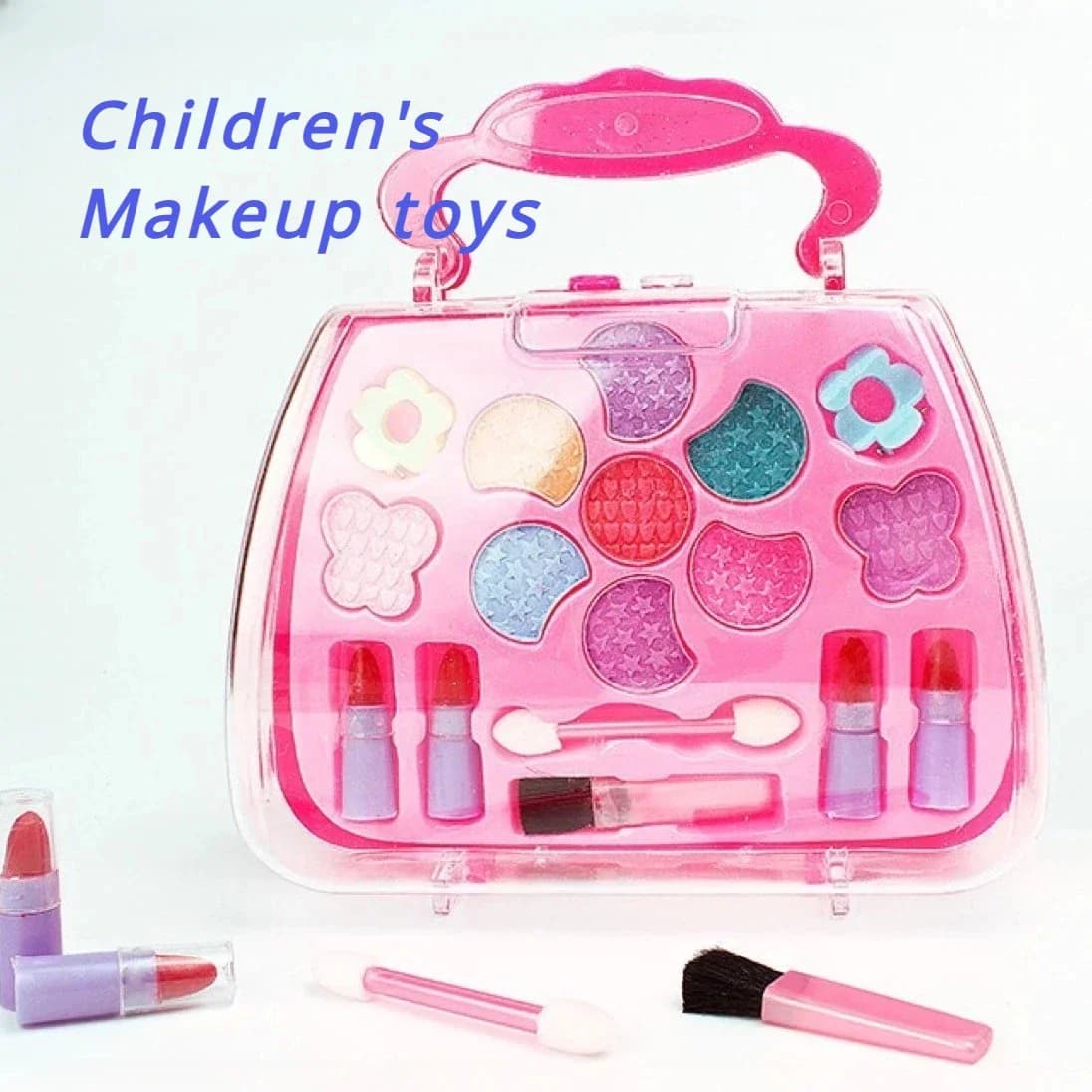 Make-up box for girls Home Play Toy Umbrella Baby Princess Make-up Bag for Cosmetics Funny Soluble Birthday Gift in Safe Water