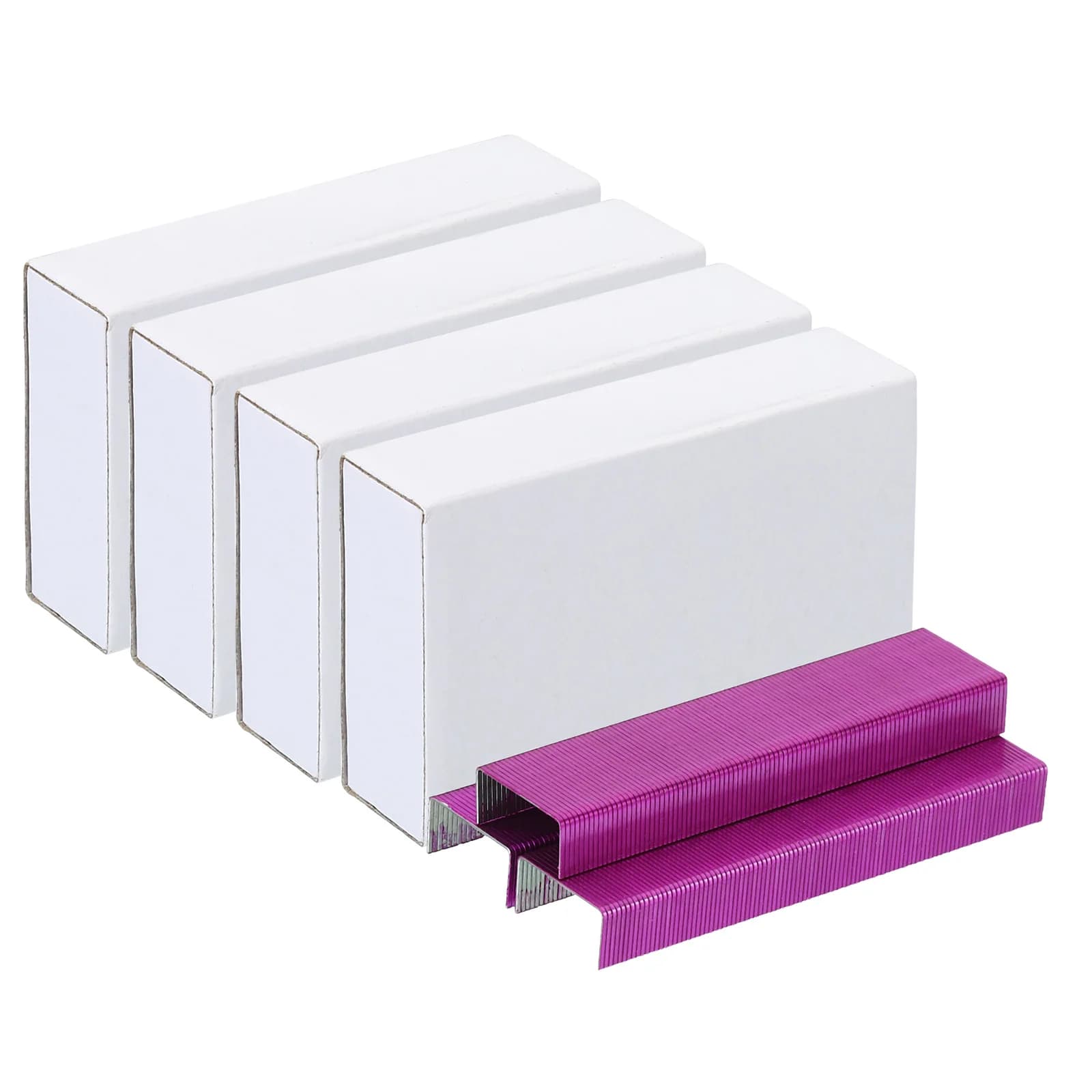 4000 Pz/4 Confezioni Rosa Rosso Graffette In Metallo 26/6 Standard Vincolante Cucitrice Graffetta Jam Spedizione Ufficio Materiale Scolastico Stazionario Accessori