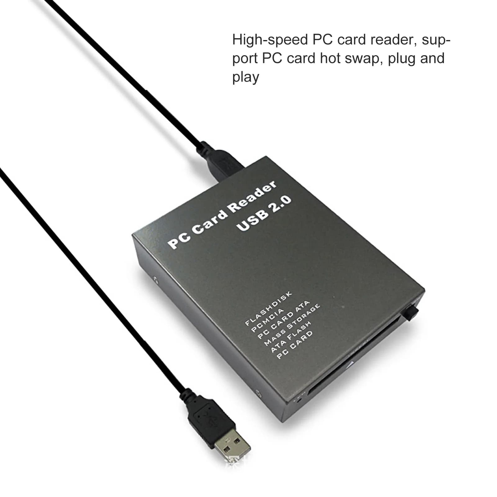 Storage Card Reader USB2.0 PCMCIA Card Reader 68 Pin High Speed Industrial Flash Memory Card Direct Reading ATA Card Reader