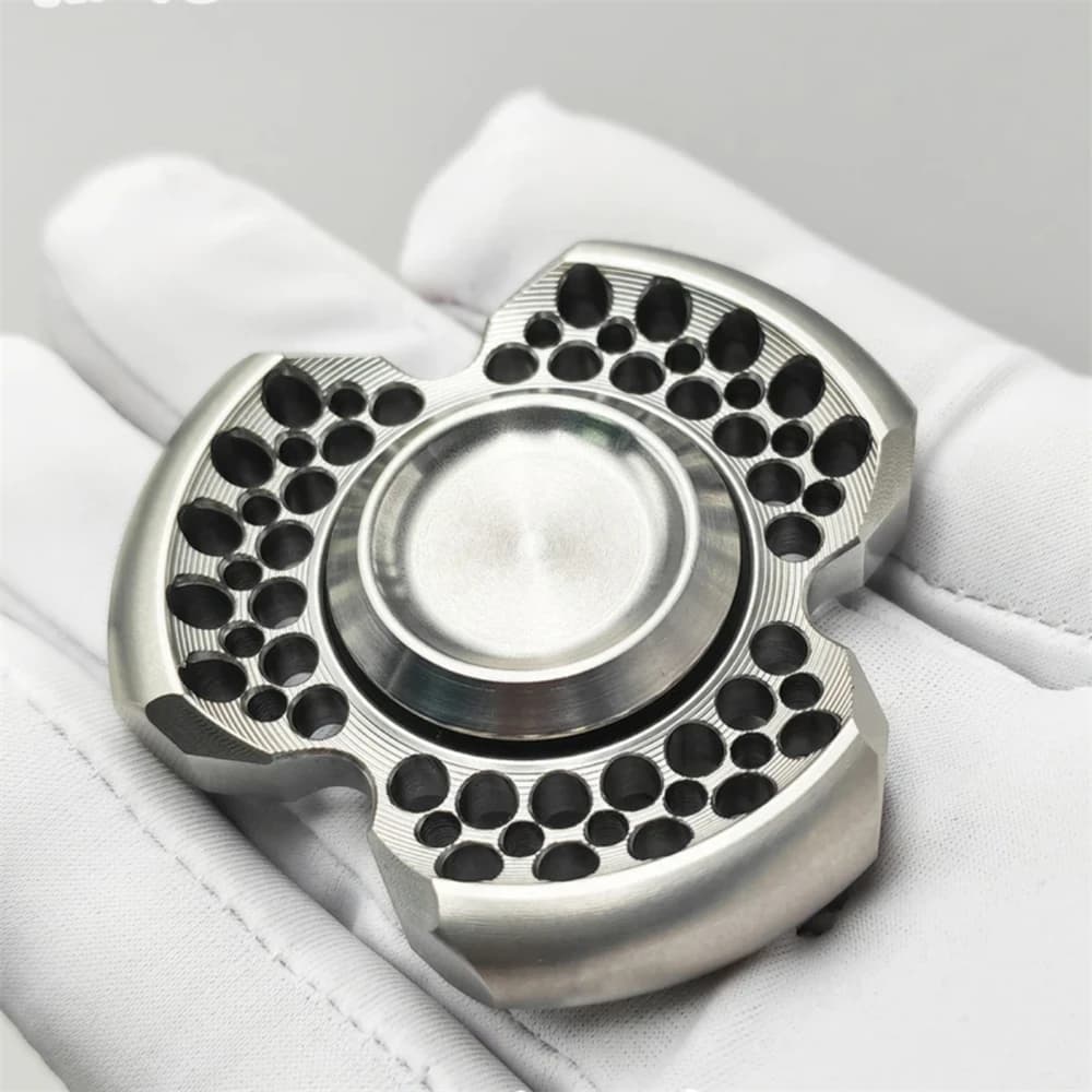 Forno in acciaio inossidabile EDC Fidget Spinner Giocattoli antistress Fidget Slider ADHD Sollievo dall'ansia Messa a fuoco sensoriale Agitarsi Giocattoli