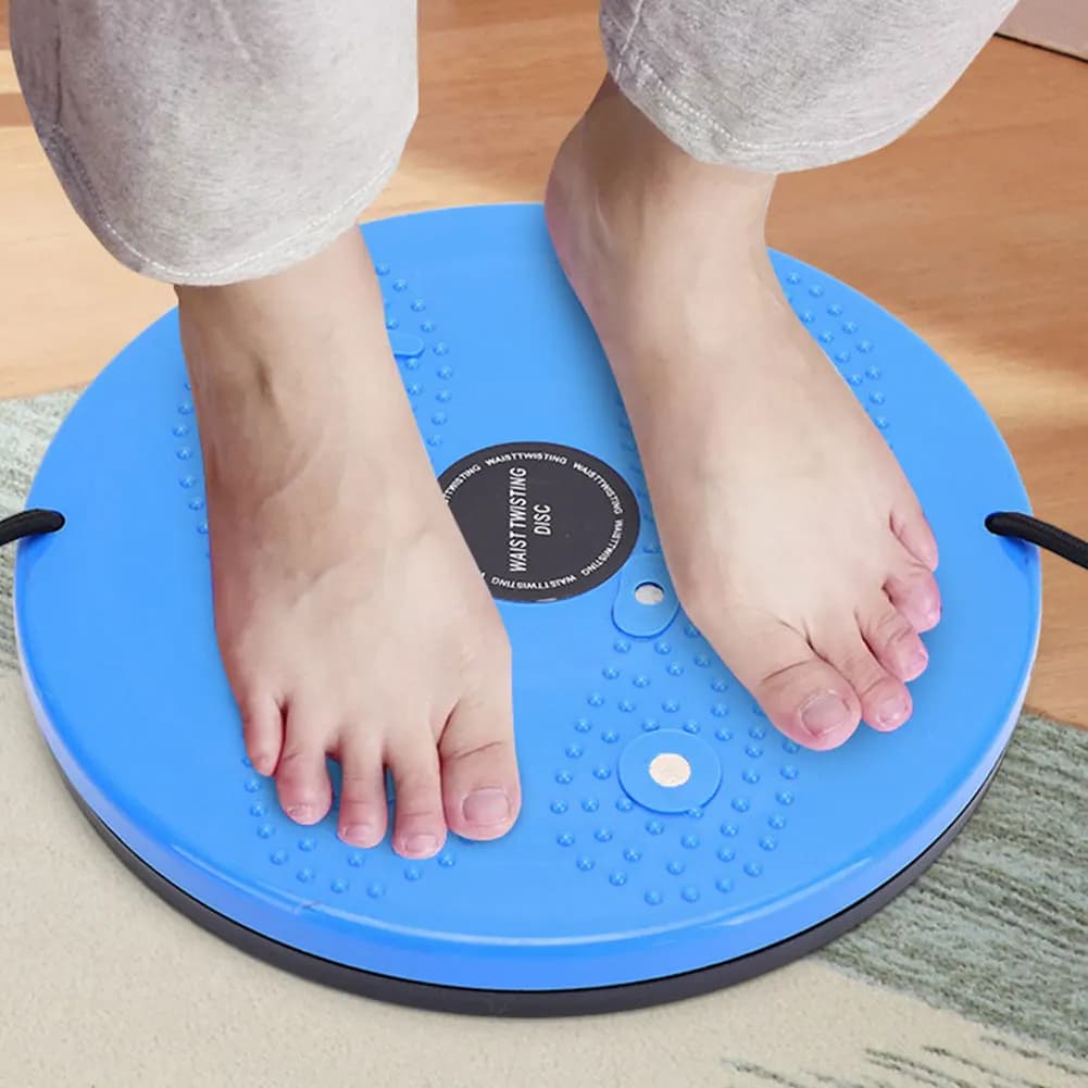 Disc for waist twisted with rope to pull, body dance plate, multifunction tool for aerobic exercises for weight loss