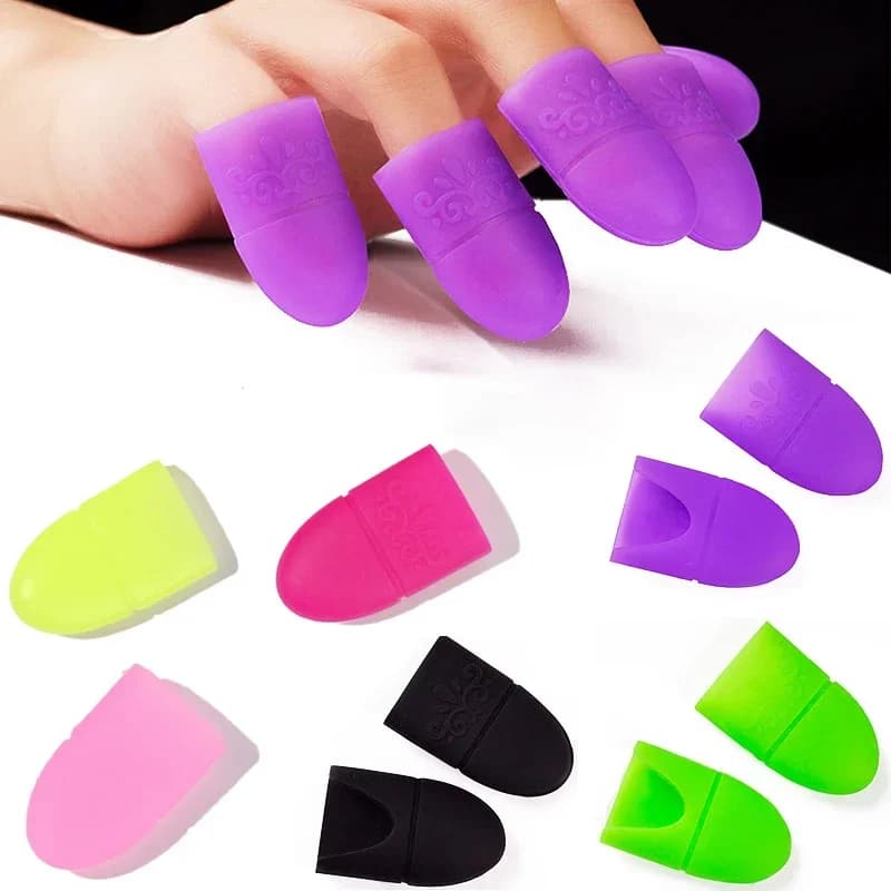 5 pezzi per nail art Soak off Cap Clip Strumenti per rimuovere lo smalto gel UV Accessori professionali per nail art Colore casuale
