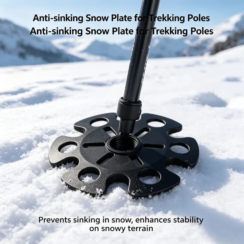 1 pc Snowflake Mud Basket for Trekking Poles, Outdoor Hiking Pole Accessory