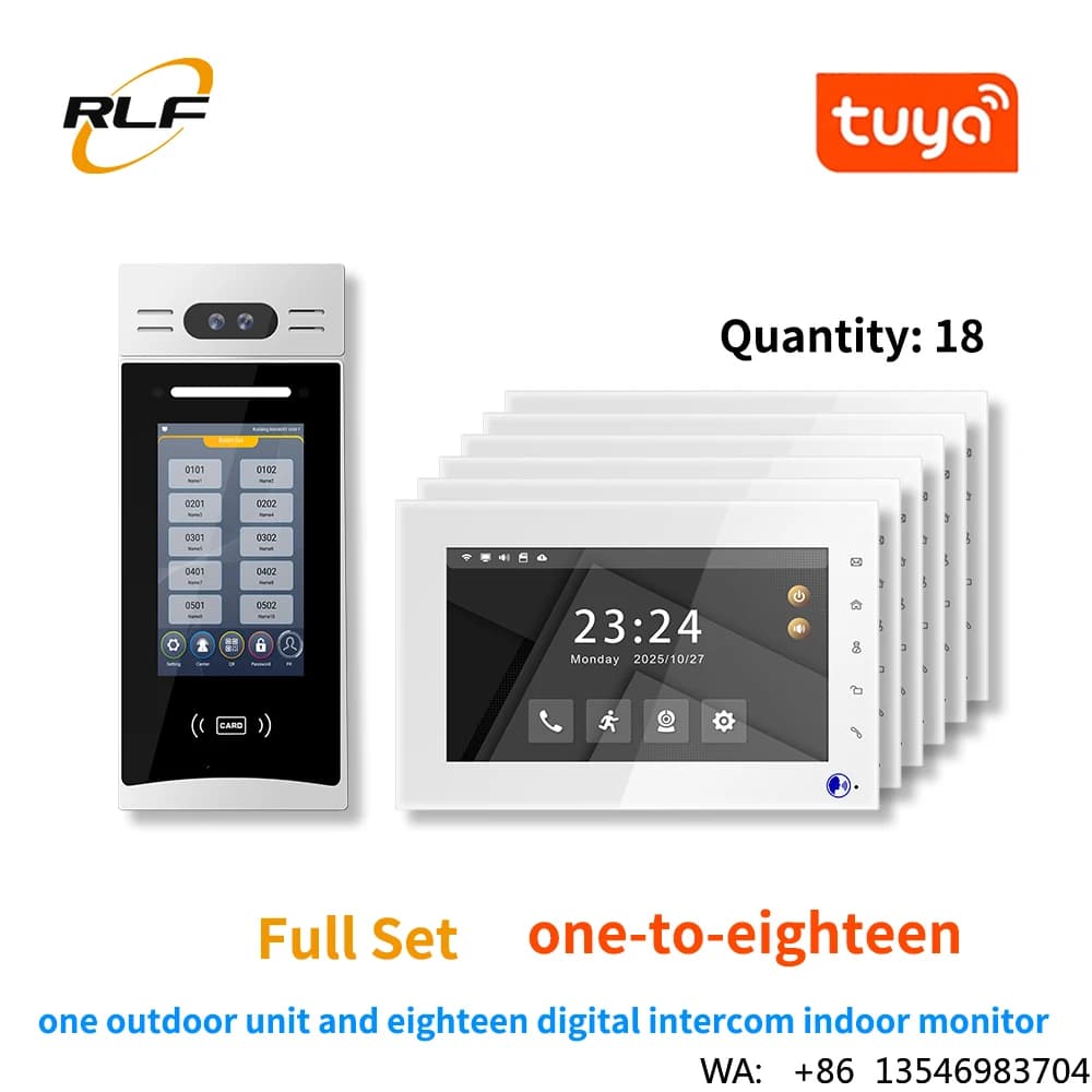 Price for 1V18 Smart IP Video Intercom System POE Switch HD Intercom Systems for Apartment Buildings Video DoorBell