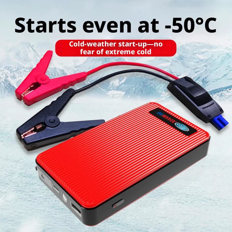 Avviatore di Emergenza per Auto 12V, Power Bank per Moto, Booster per Batteria Veicoli, Strumento di Soccorso Portatile, Avviatore Auto