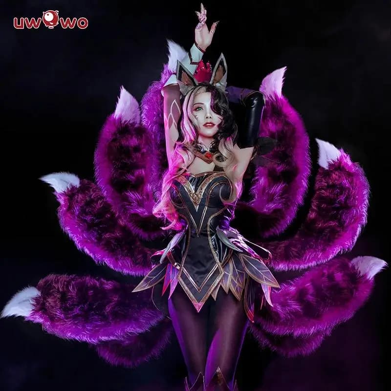 2025 League of Legend Cosplay Ahri Costume LOL Coven Ahri Ear costume Halloween costume Ahri Strega Women's dress