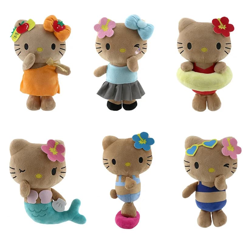 Hello Kitty Anime giocattoli di peluche per bambini Sanrio Plushies Peluche per bambini Bambole per bambini carine Regali di compleanno