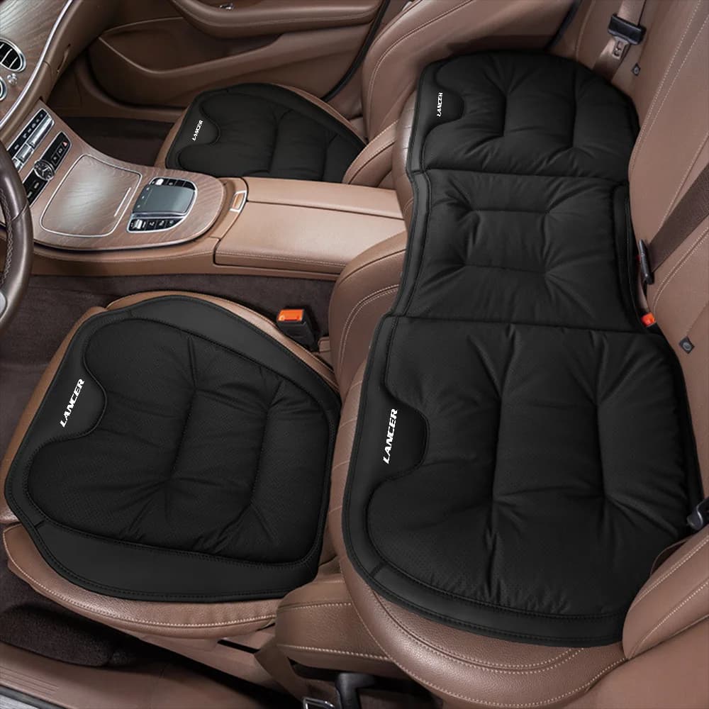 Car Seat Cover for Front / Rear Car Seat Bearing PU Leather Car Seat Protective Mat for Mitsubishi Lancer 10 9 EV X Asx Accessory