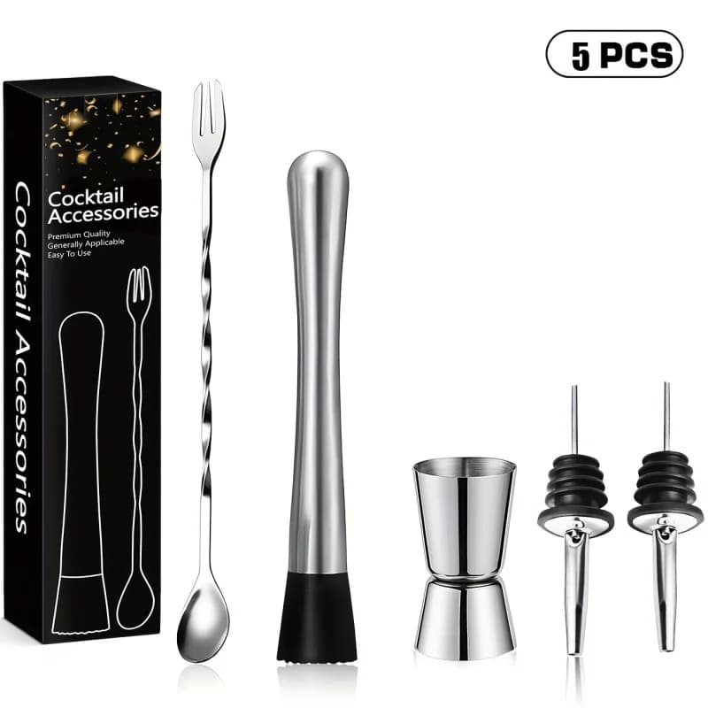 Set da cocktail Shaker Bar Miscelatore professionale per Margarita Shaker per bevande e misurino Jigger e set di cucchiai per mescolare Strumenti da bar