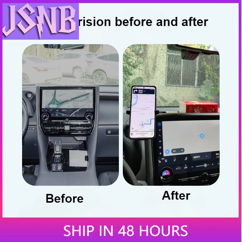 For Toyota Alphard 40 Series Instrument Panel Storage Box ABS Car Phone Holder Dashboard Organizer Tray Accessories