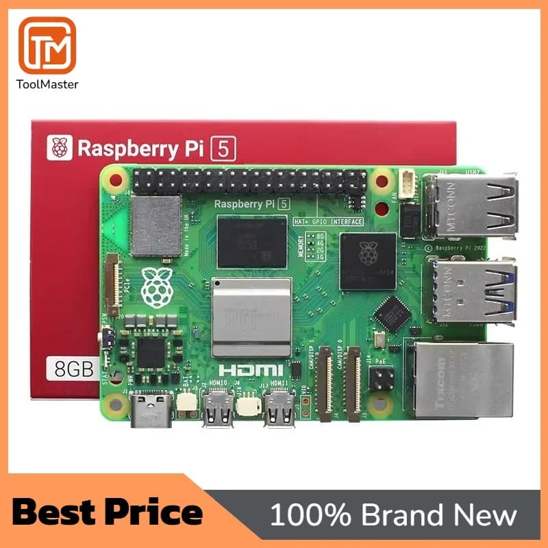 【Offerta Speciale】Scheda di Sviluppo OEM Raspberry Pi 5B con 8GB di Memoria per Programmazione Python e Kit Esperimenti AI 16GB