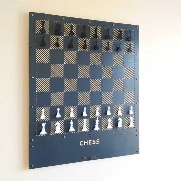New Party Board Game Giant Wall Magnetic Chess Checkers Set