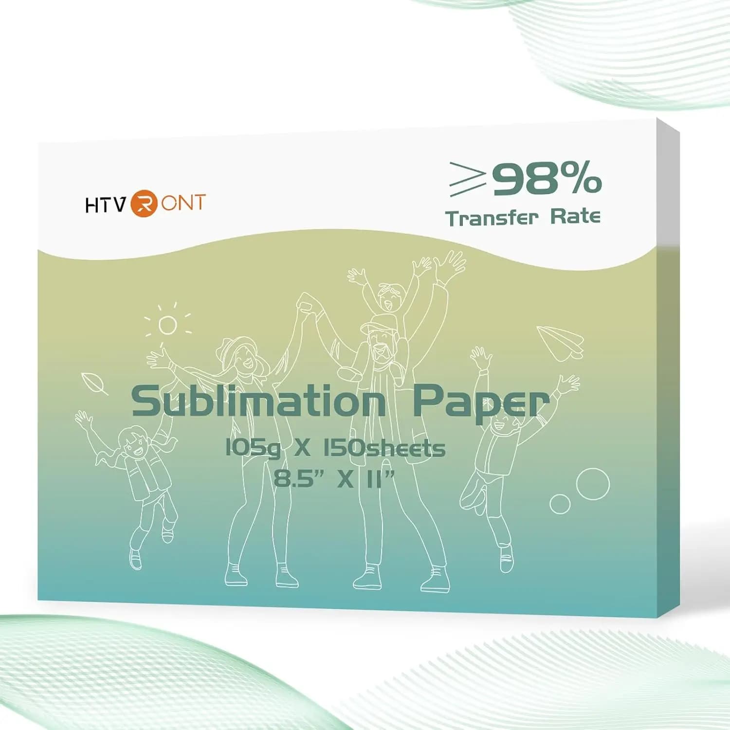 Sublimation Paper 8.5x11 Inches 150 Sheets 105g for Tumblers Mugs T-Shirts with High Ink Release