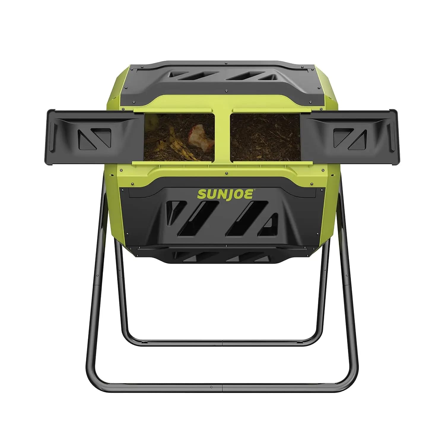 Tumbling Composter Bin with 360 Dual Chamber, 42 Gal, SJ-CMPS1