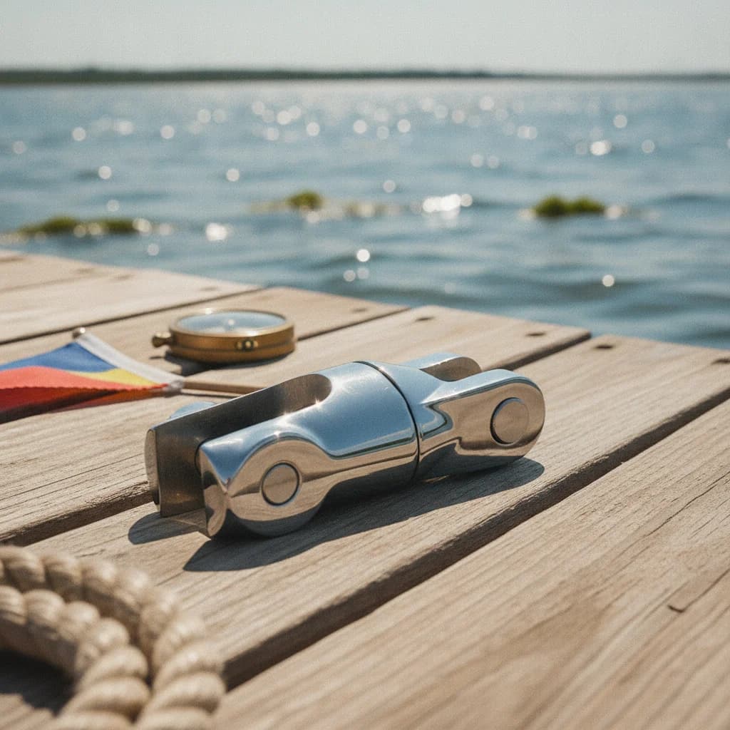 Swivel with Yoke Ends Rust Resistant Anchor Chain Connector Chain Swivel Heavy Duty Marine Hardware Long-Lasting for Boat Owners