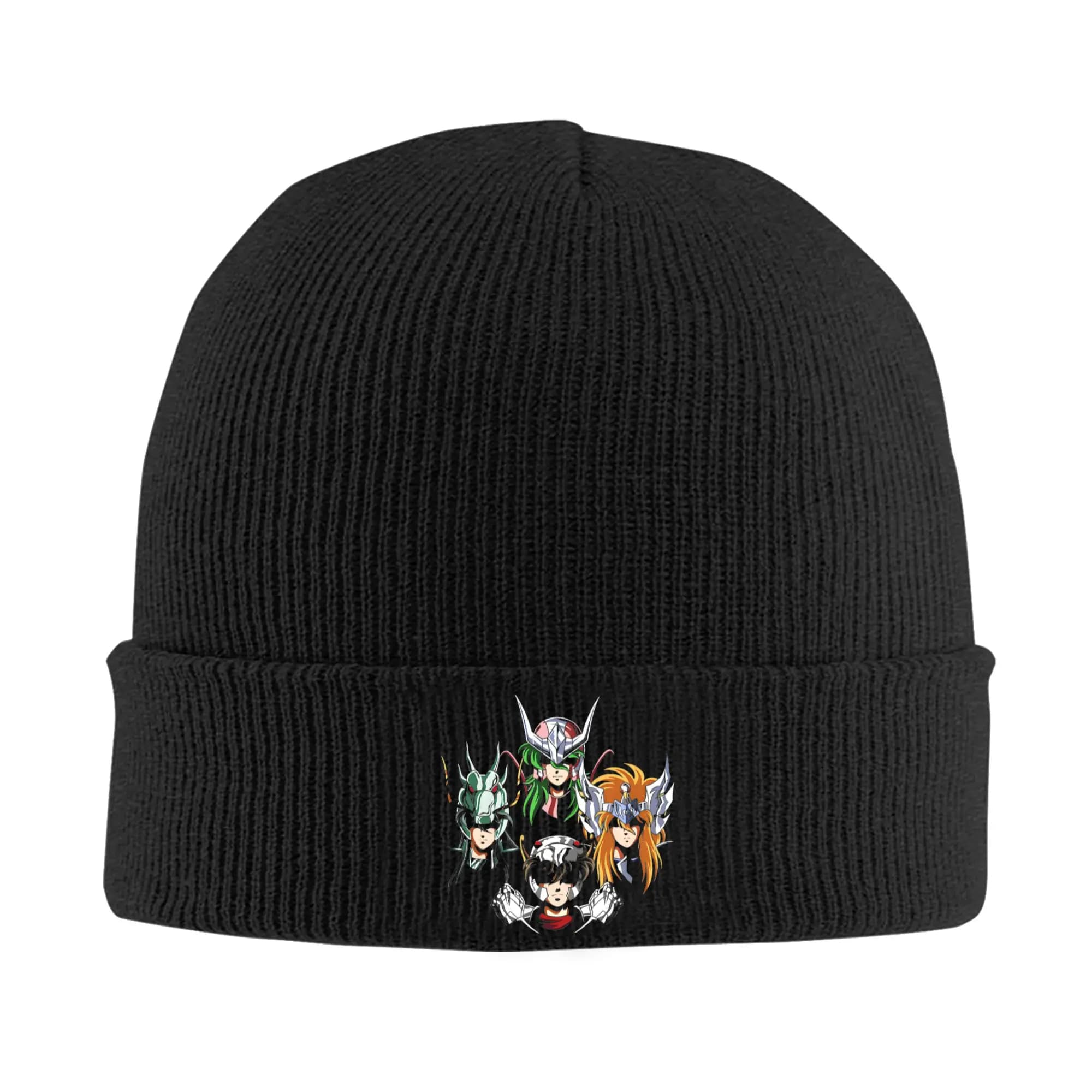 Zodiac Warriors Hat Autumn Winter Beanie Fashion Knights Of The Zodiac Manga Anime Cap Men Women Acrylic Knitted Caps