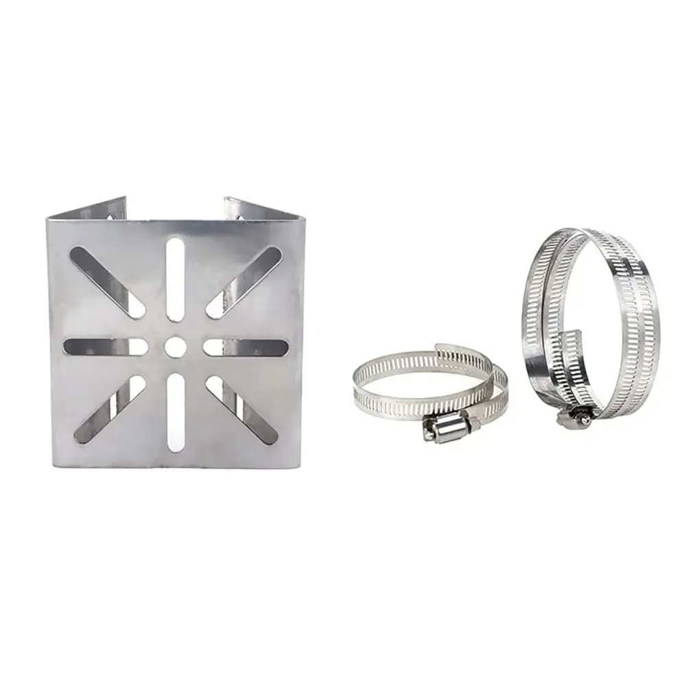 Set with 100/200mm Long Circle Monitoring Brace, Universal Mounting Adapter on Stainless Steel Pole