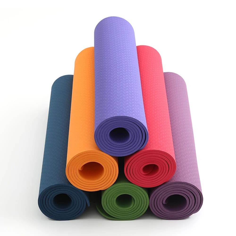 Custom Logo Natural Rubber Yoga Mat Sweat-Absorbing Non-Skid Exercise Equipment for Home and Gym Use