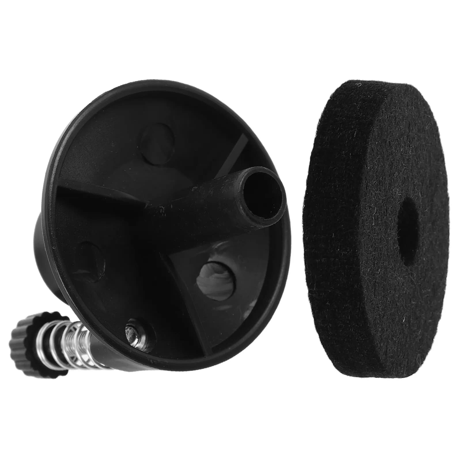 Set di 1 Supporto in Plastica per Fissaggio Piatti Batteria con Feltro, Morsetto Stabile per Accessori Batteria Jazz