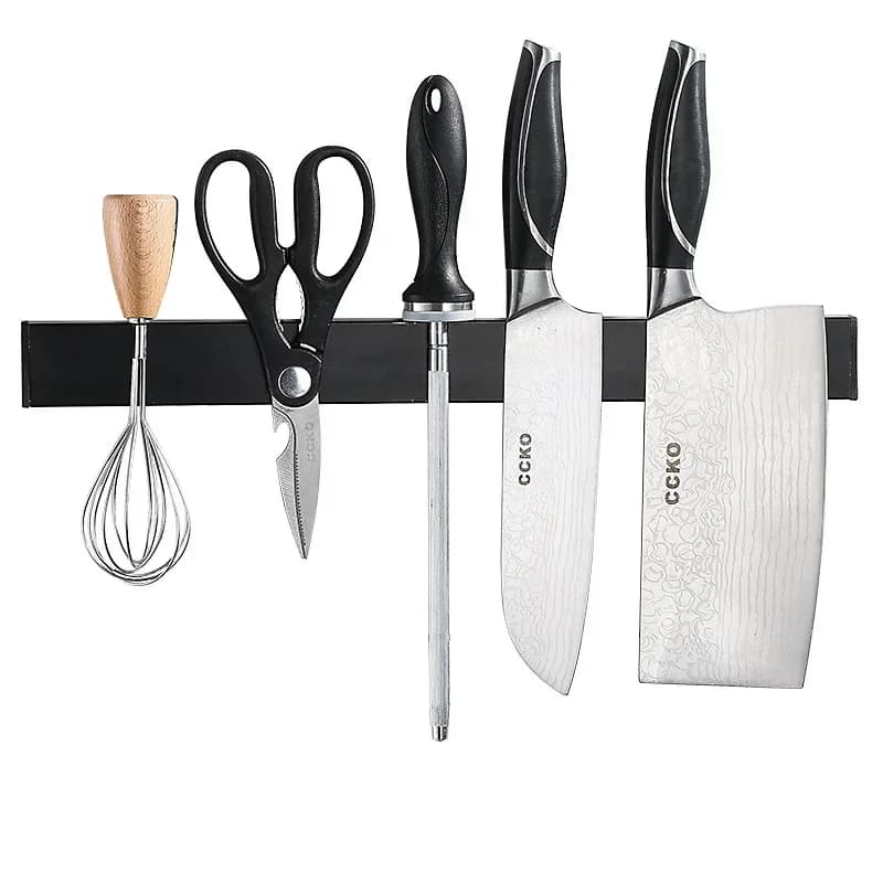 304 stainless steel magnetic knife holder, without drilling, kitchen knife holder, kitchen knife holder, wall magnetic tool holder