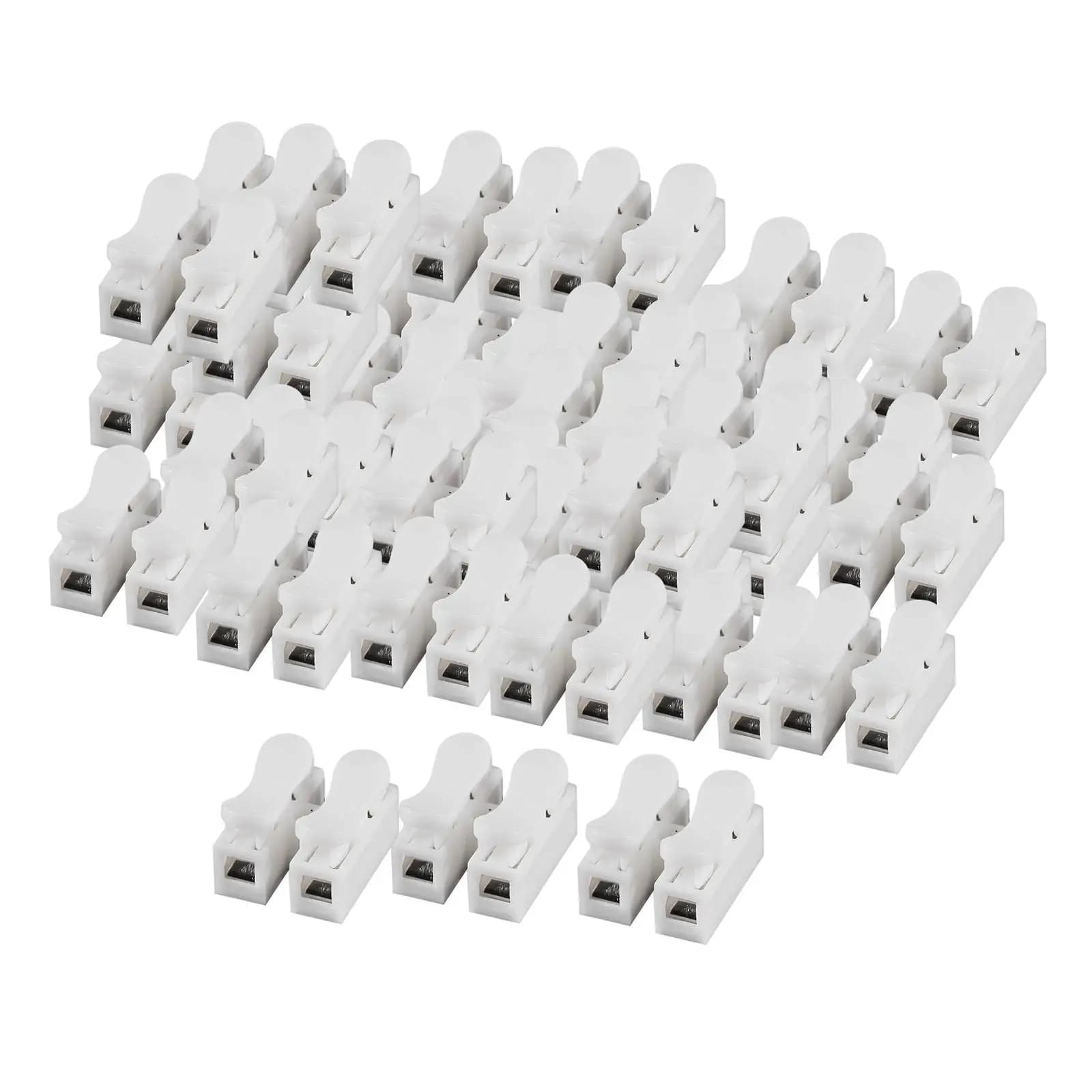 100x Spring Wire Connector Easy to Install Quick Connect LED Strip Light Wire Connecting High Performance Multipurpose