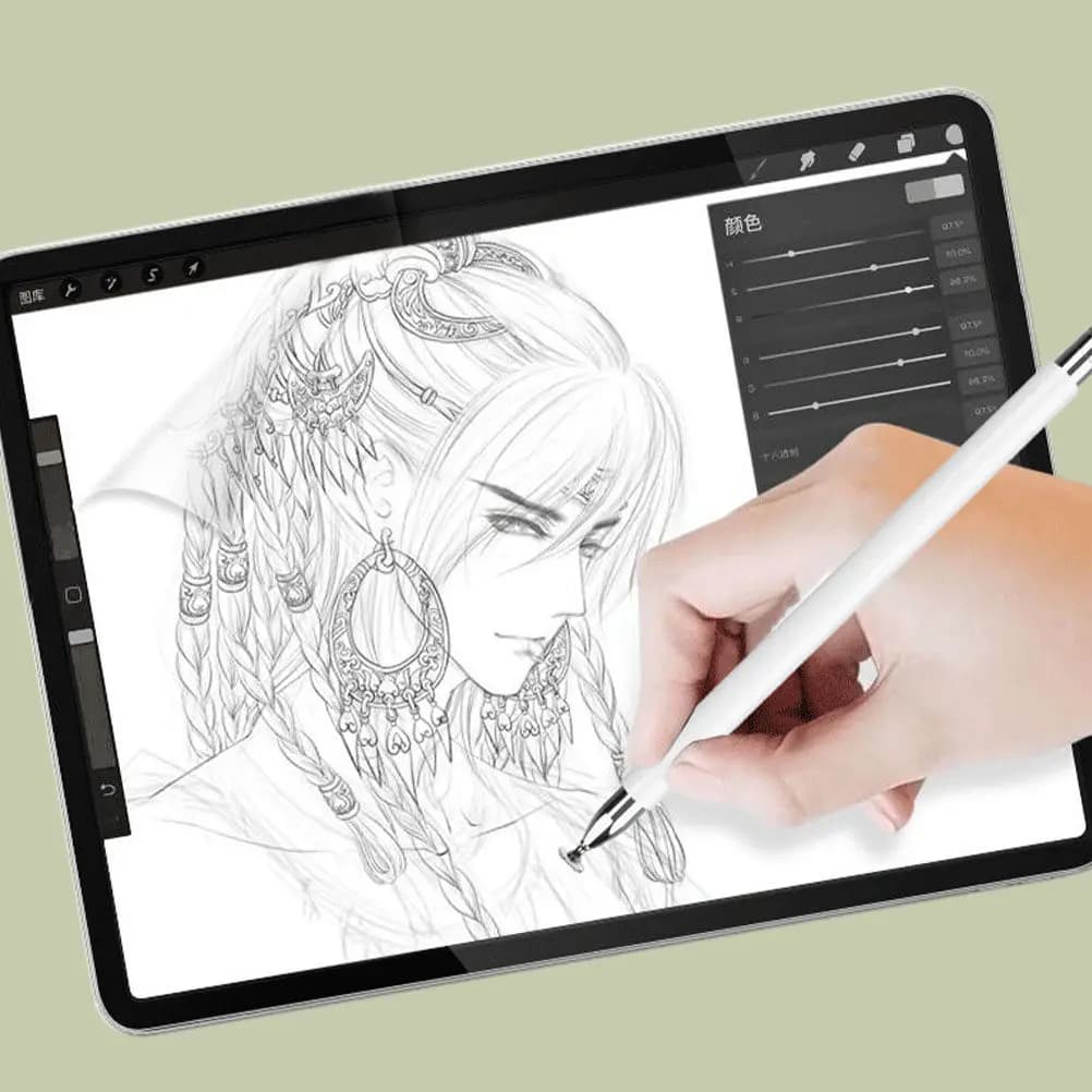 1 Pezzo Penna Stilo Capacitiva Universale per Tablet e Telefoni Touch Screen, per Disegno e Scrittura, Precisa e Fluida, con Clip da Tasca