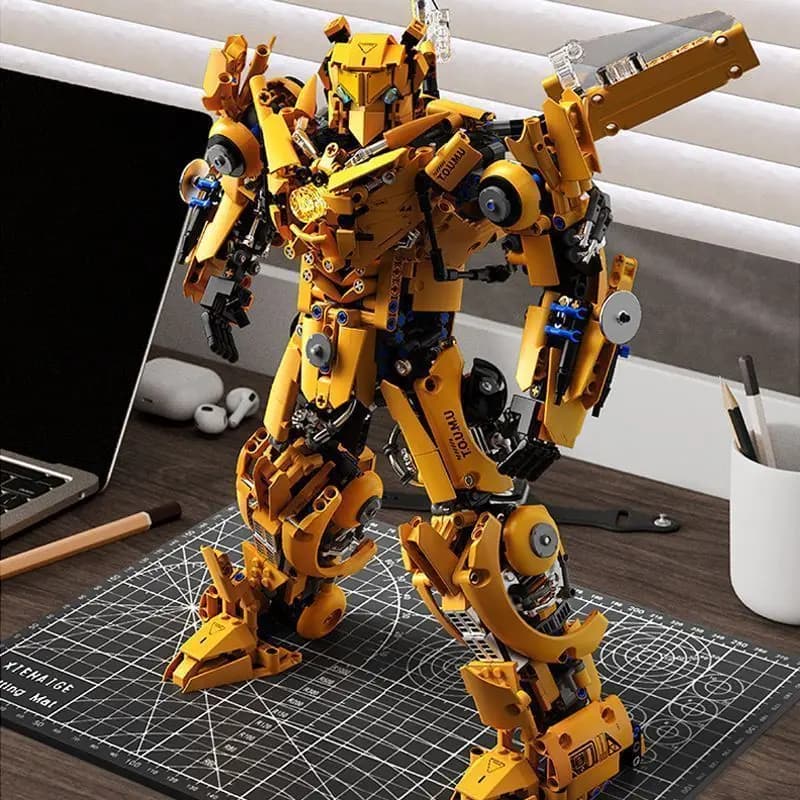 Tumoku T4013 Robot Educational Assembly Building Blocks Toy - Comes with Desktop Display Model Gift Set