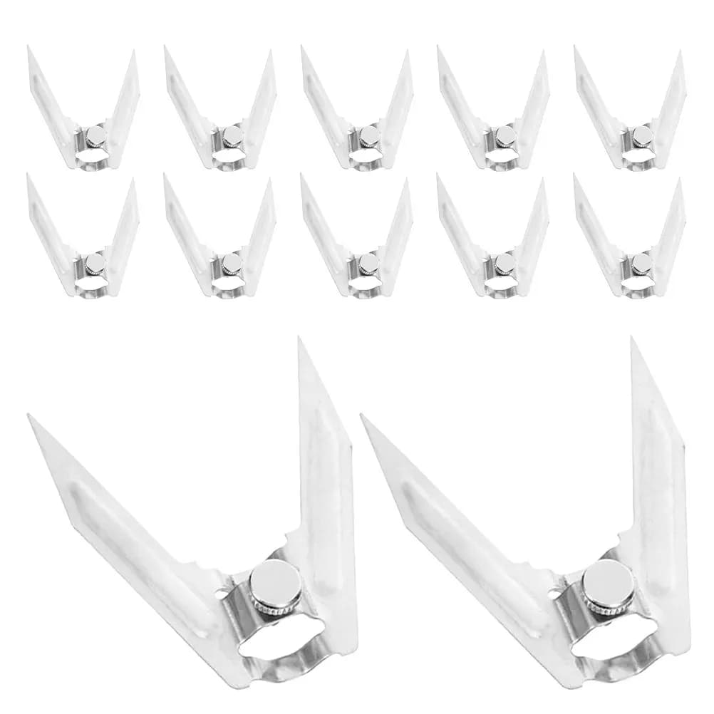 12pcs Air Fryer Rotating Forks Stainless Steel Roast Chicken Forks Bbq Skewers For Oven Outdoor Grilling Metal Rotating Forks