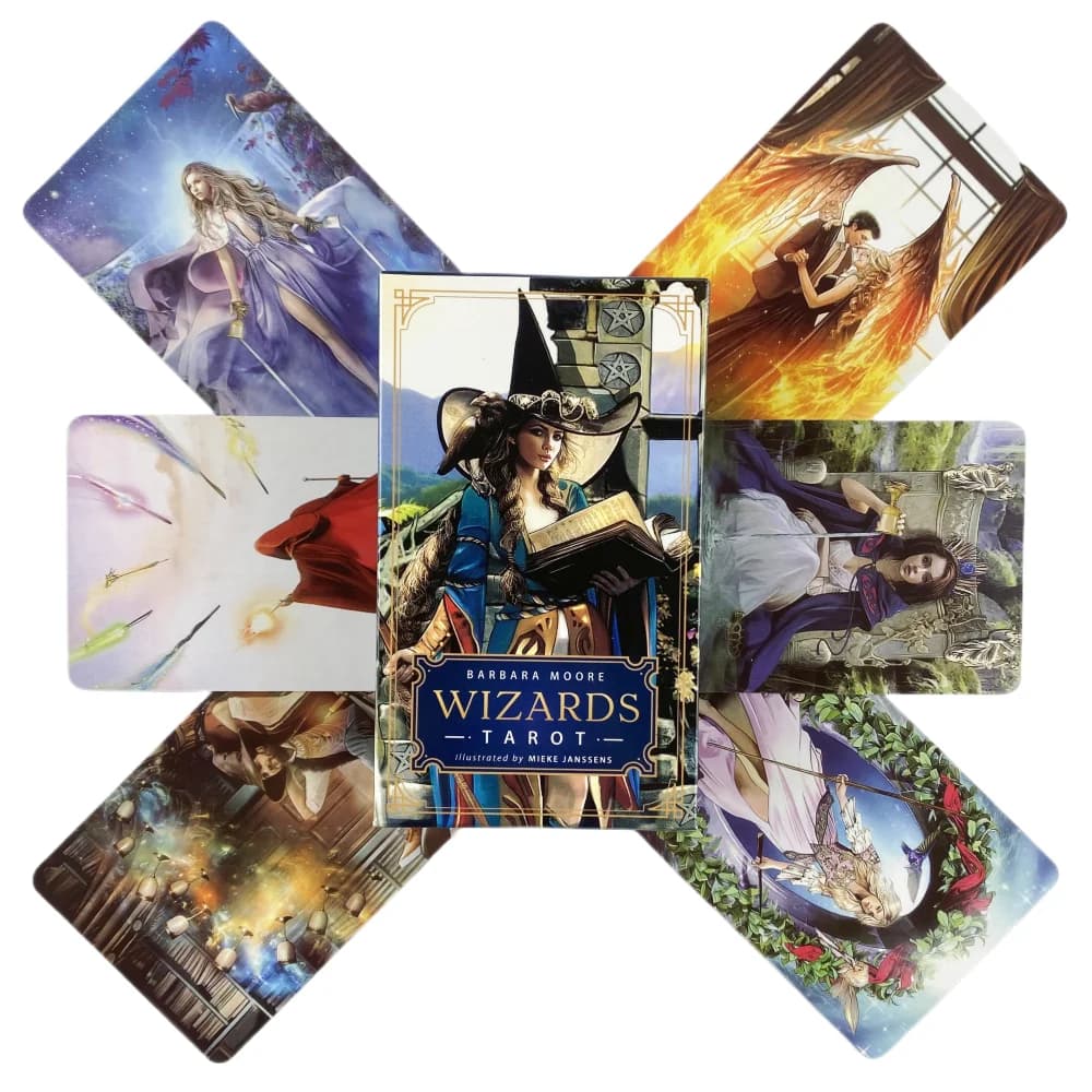 Wizards Tarot Cards English Read Fate Board Game Oracle Cards Playing Card Deck Games For Party Personal Entertainment