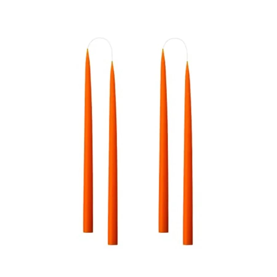 ® Set di 4 Candele Affusolate, 35 cm, Prodotte in Danimarca, Lunga Durata 15 Ore, Senza Profumo e Senza Fumo, Eleganti Candele Alte