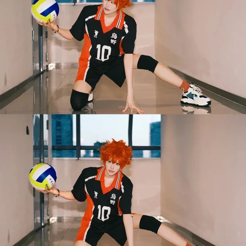 Anime volleyball youth cosplay uniform Ugeyama Tobio Hinata Shoyo volleyball sports uniform