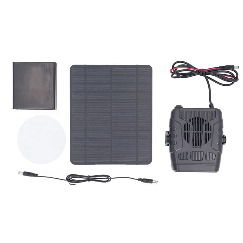 Riscaldatore a pannello solare portatile 12V 20W Riscaldamento efficiente per campeggio all'aperto, auto e animali domestici