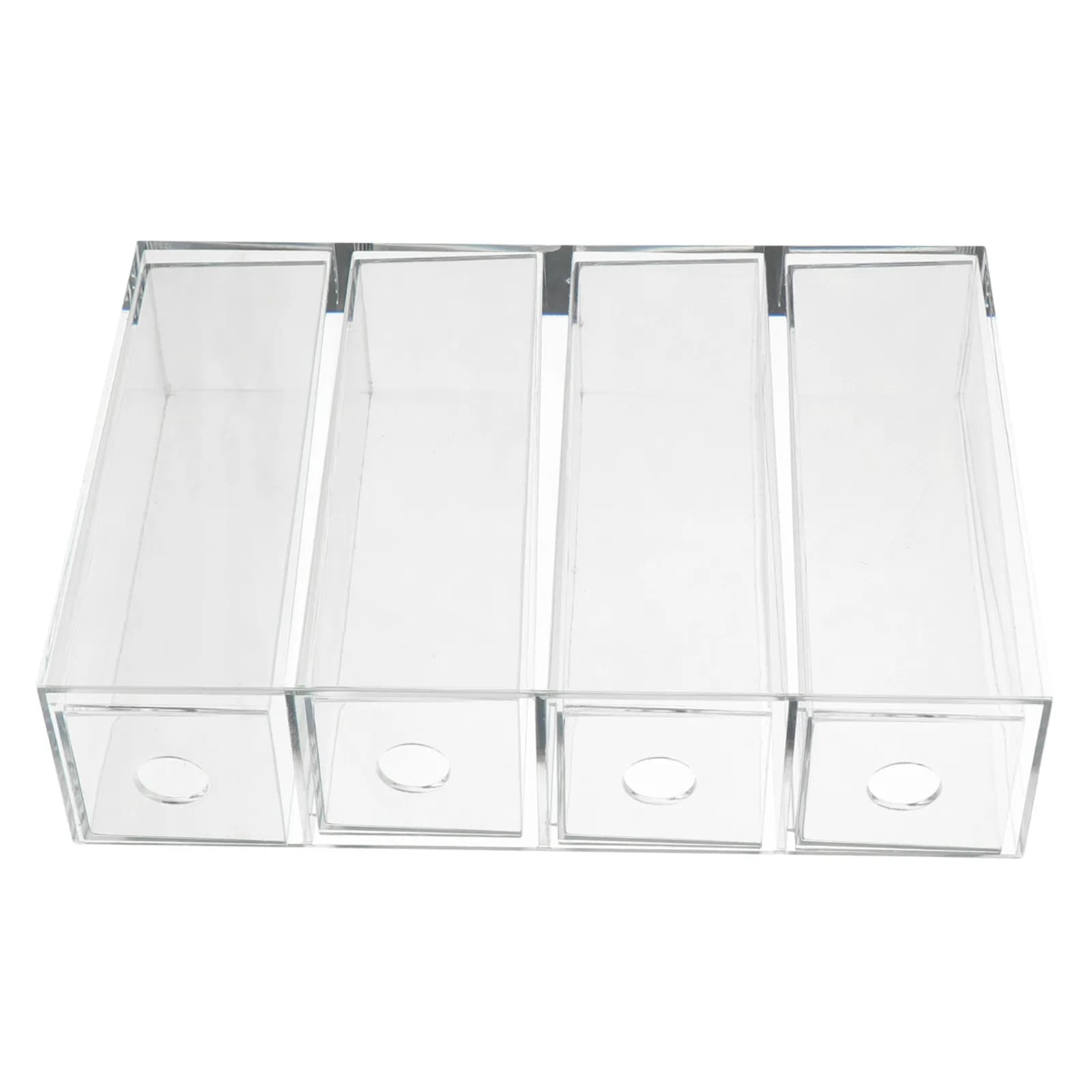 1 Pezzo Contenitore Portaoggetti in Acrilico per Ombretti, Organizer Trucchi con Cassetto, Porta Matite Sopracciglia e Pennelli, Espositore Singolo in Acrilico