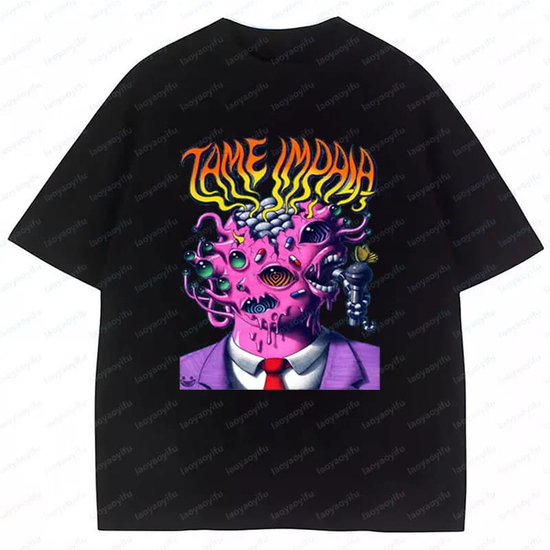 Magliette Tame Impala Loser con Grafica, Merchandising dell'Album Deadbeat, Stile Harajuku Unisex, T-Shirt Premium in Poliestere, Regalo Perfetto per i Fan