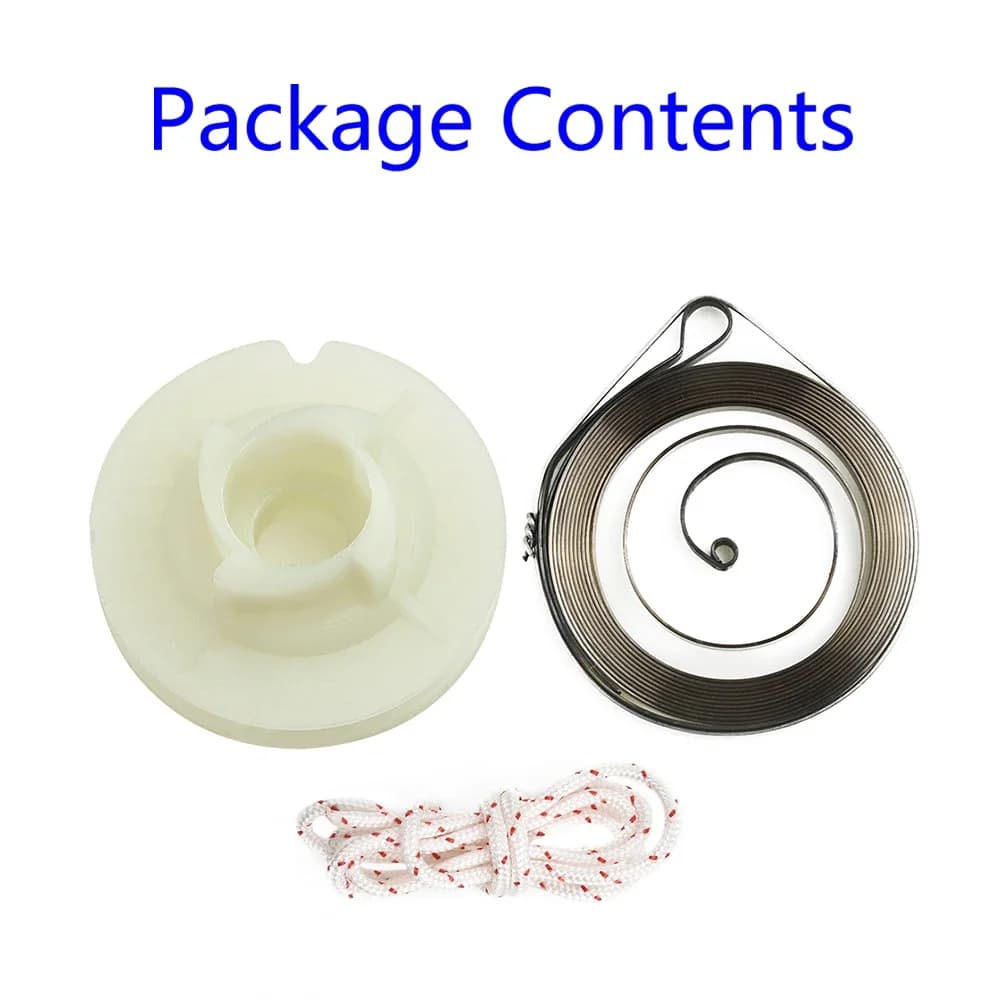 Kit molla puleggia di avviamento per G2500 e cinese 2500 25cc motosega a 2 tempi facile avviamento riparazione corda puleggia molla di riavvolgimento