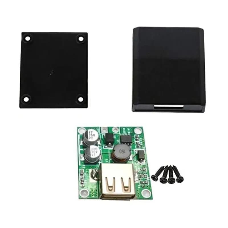 A01E-Pannello Solare Power Bank con Regolatore di Tensione USB e Alimentatore con Custodia, Ingresso 5-20V, Uscita 5V 2A