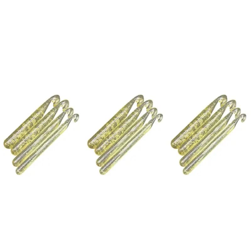 QZLKNIT 12Mm-20Mm 12Pcs Large Size ABS Transparent Craft Knit Crochet Hooks Knitting Needles Weave DIY Craft Loom Tool