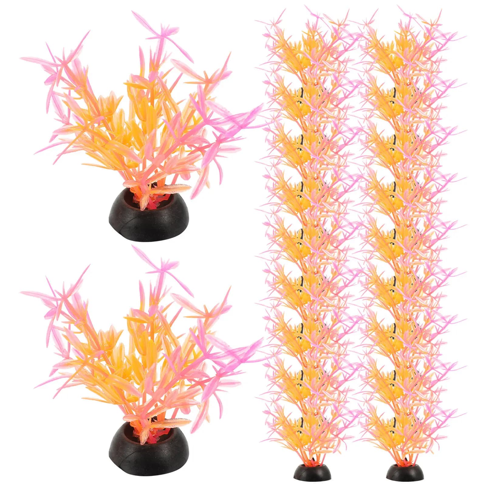 20 Pieces Aquarium Decorations, Symulate Aquatic Plants Resistant to wear, Artificial Plants for Aquarium