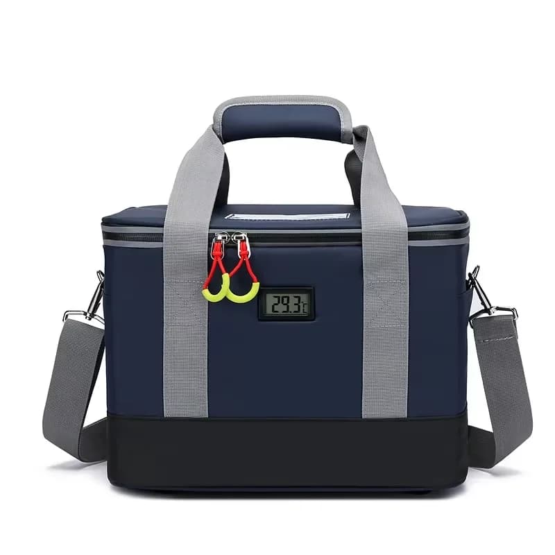 Insulated Cooling Bag Insulin Cooler Bag Temp Display for Preservation Transportation Medicine Blood Vaccines Biological Sample