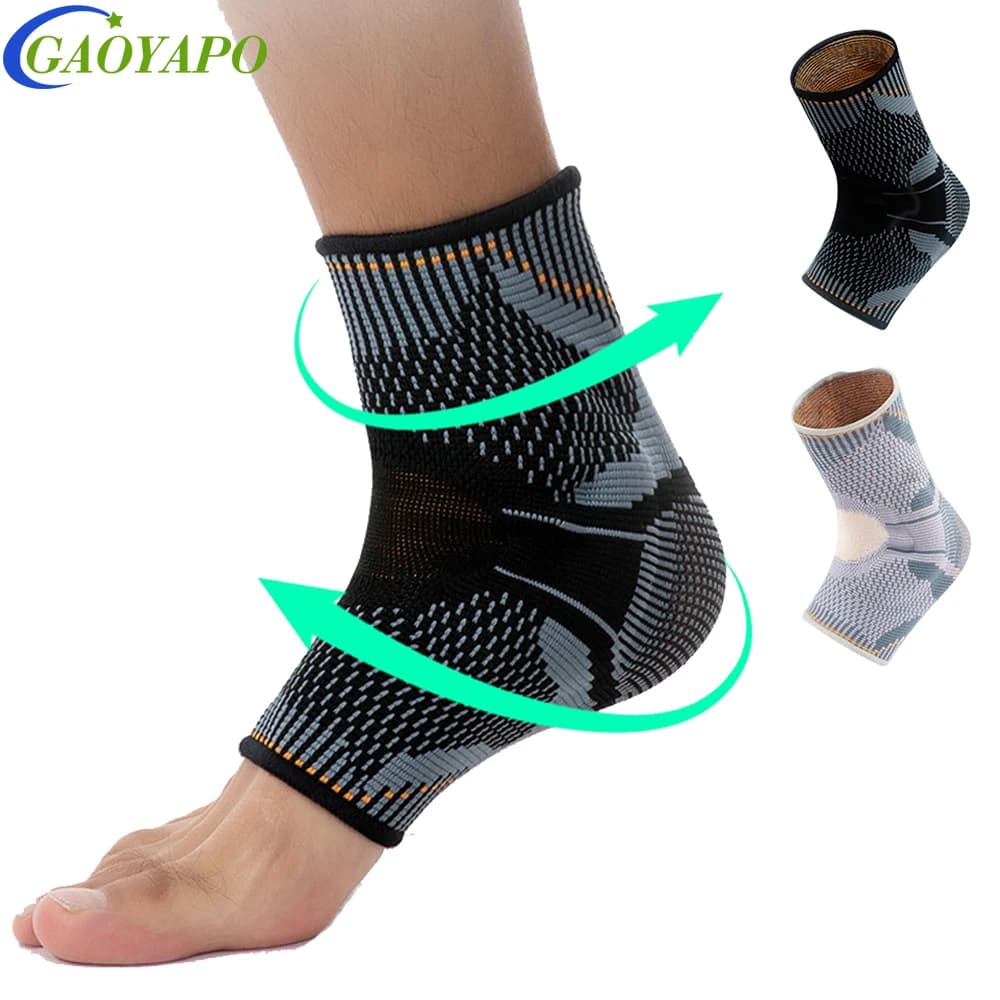 Supporto per Caviglia - Fascite Plantare, Calze Senza Dita per Neuropatia, Supporto Elastico per Caviglie Gonfie, Uomo e Donna