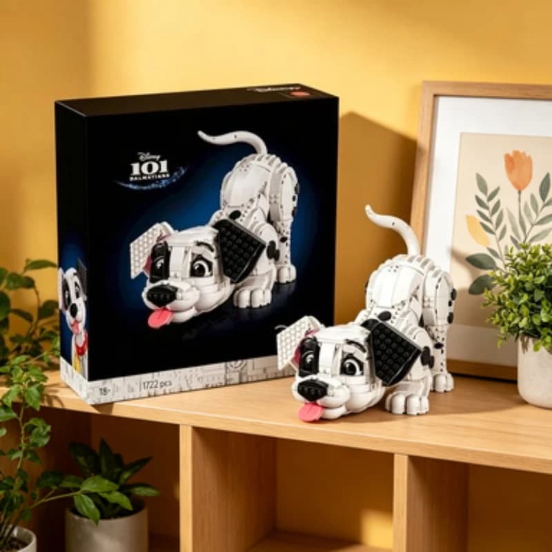 43269 Bandai Cartoon Puppy Building Blocks Modello Decorativo per Feste di Compleanno, Natale, Halloween, Souvenir compatibile con i mattoncini LEGO