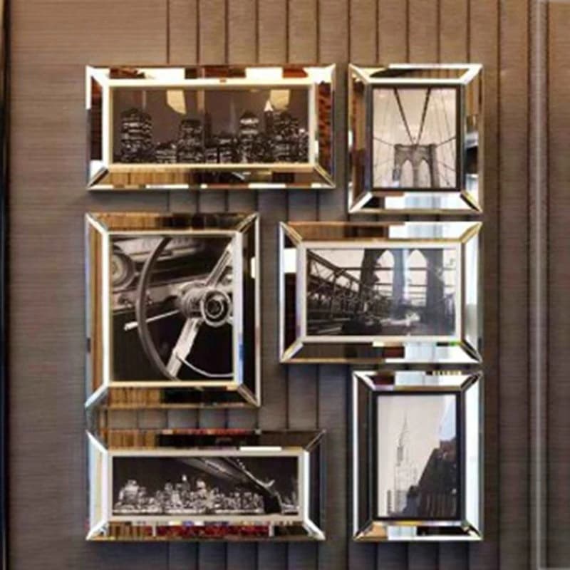 Mirror photo frame wall decoration fashion simple creative neoclassical picture frame pendant