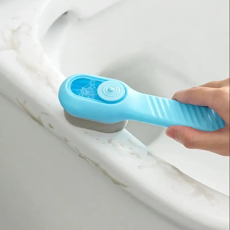 Spazzola per la pulizia delle scarpe Spazzola per la pulizia del dispenser di sapone sostituibile per scarpe da ginnastica liquide automatiche per scarpe da ginnastica in tela di pelle
