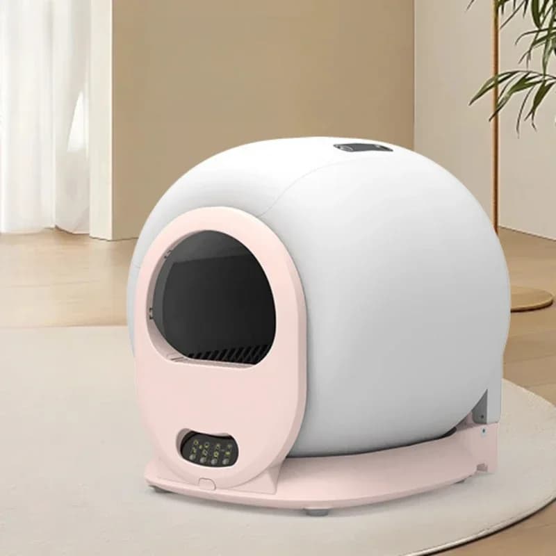 Lettiera per gatti intelligente per animali domestici Pulizia completamente automatica Grande toilette elettrica per gatti deodoranti e antispruzzo completamente chiusa