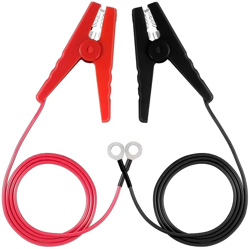 2 Pezzi Cavi di Avviamento per Batteria Auto con Clip a Coccodrillo, Facili da Usare, 3FT/90Cm, Cavi Booster per Batteria Automobilistica