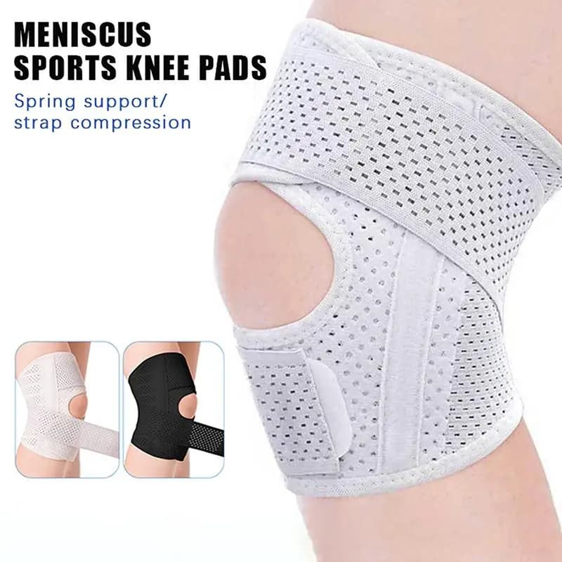 Supporto per Ginocchio per Lesioni e Compressione, Fascia Traspirante per Protezione Articolare Sportiva per Corsa e Palestra