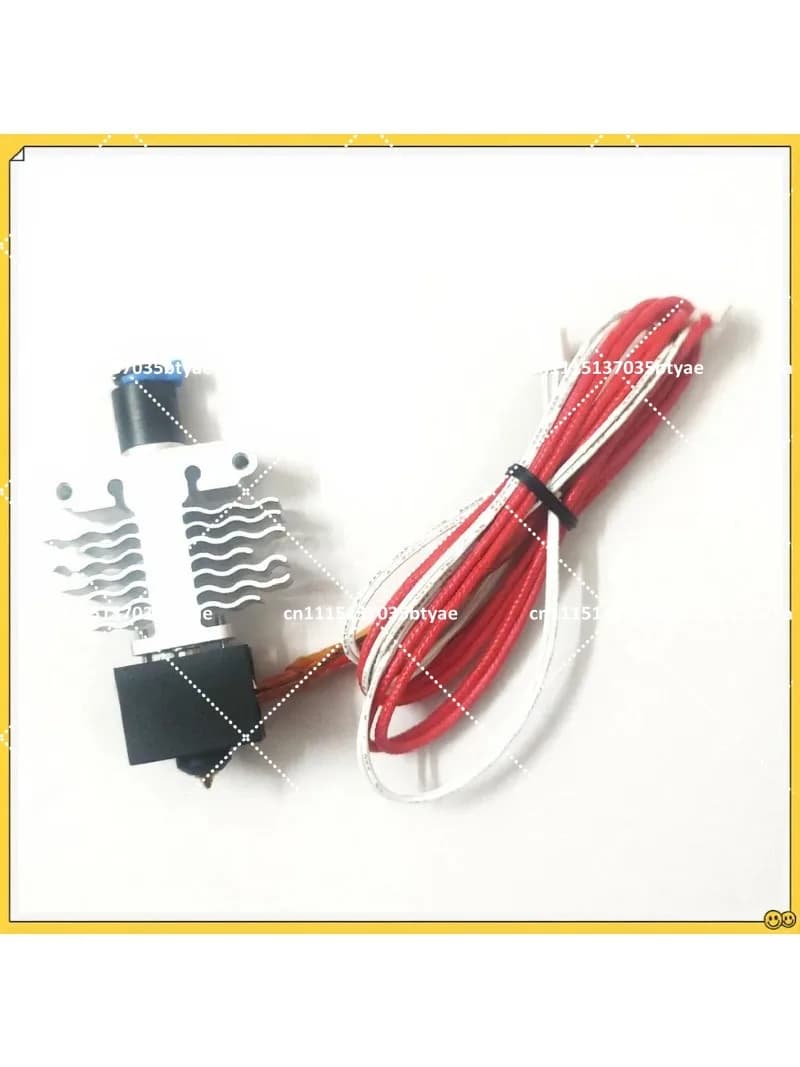 24V Hotend Kit Assembled with Heat Sink Wave Structure Large Melten Pool Nozzle for Ender-7 3D Printer