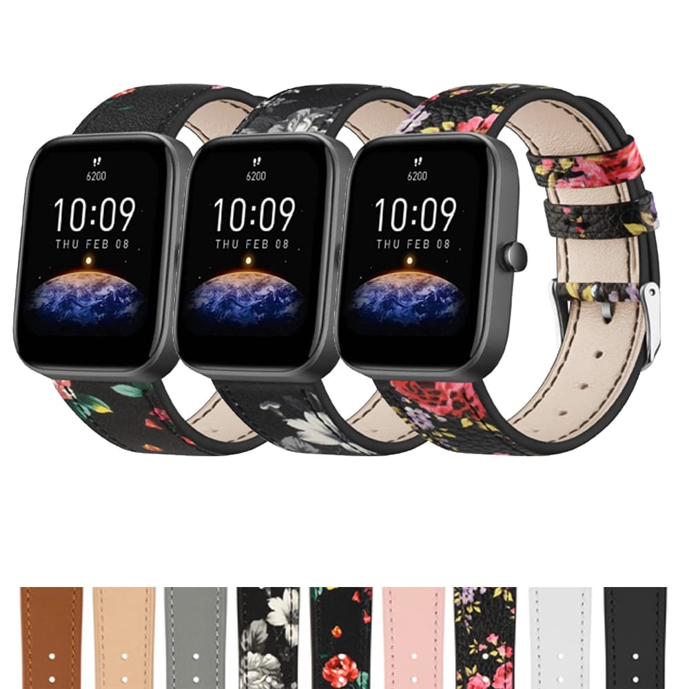 Cinturino in pelle per Amazfit GTS 2 4 Mini/GTS 3/GTS 2/GTS 2e/Bip 3 Pro/Bip U Pro/Bip S lite cinturino per cinturino Amazfit Bip Lite